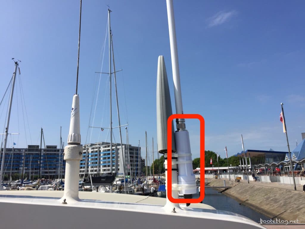 Internet auf dem Boot: Der Bullet M2 für die Anbindung an das Hafen WLAN.